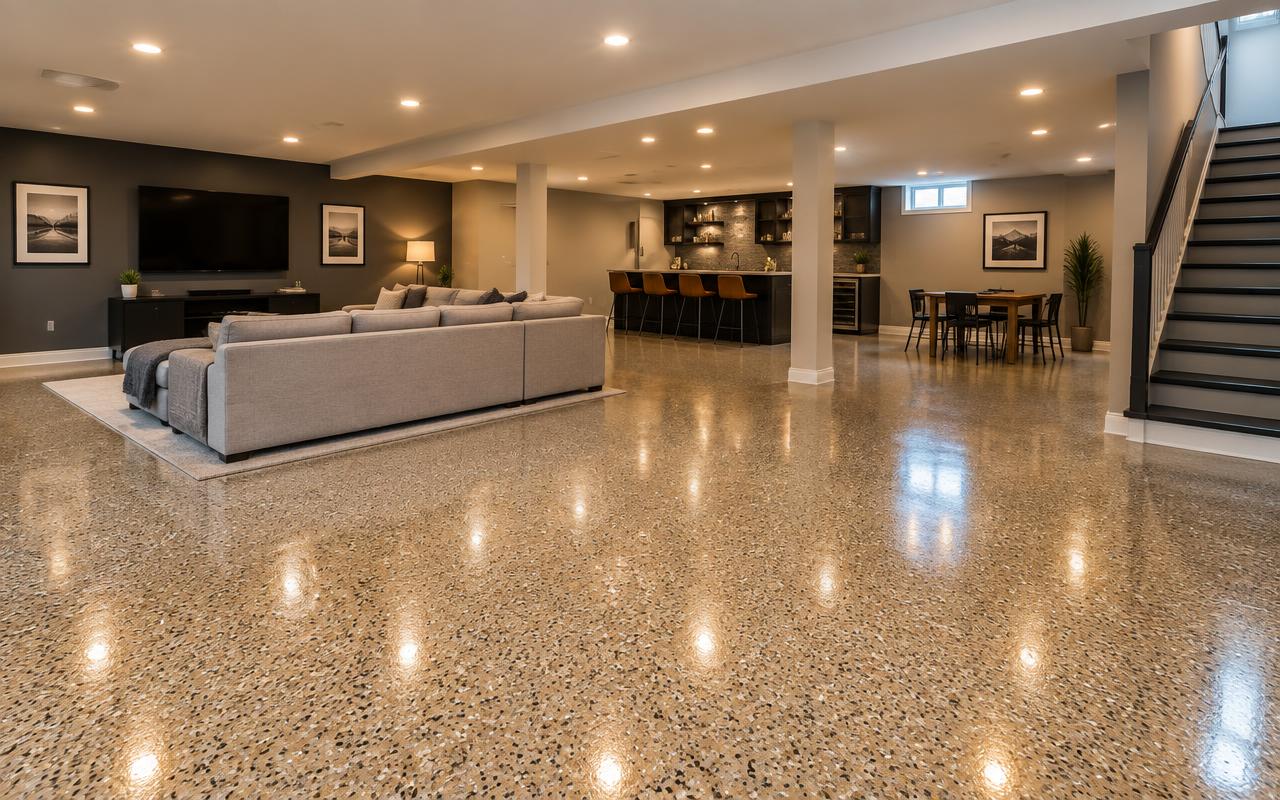 Basement Floors by SurfaceKings Epoxy