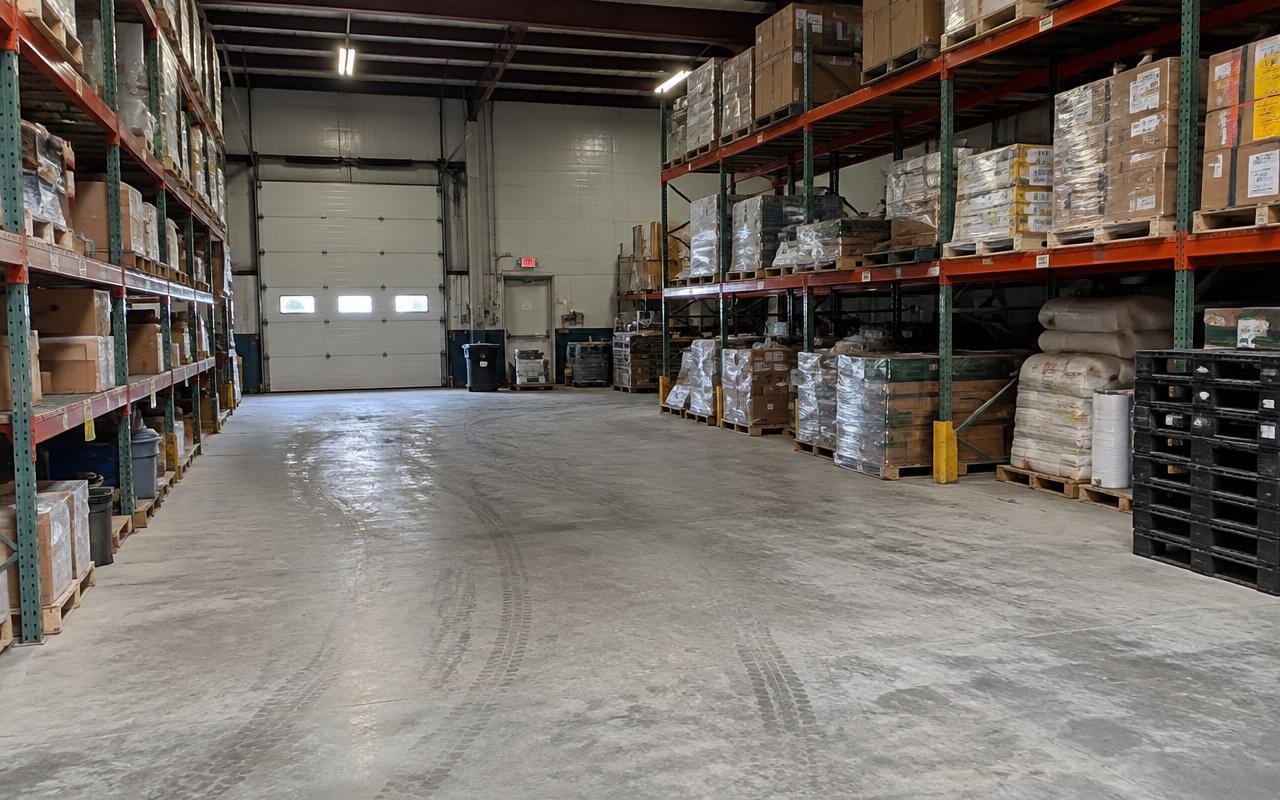 Commercial concrete before coating
